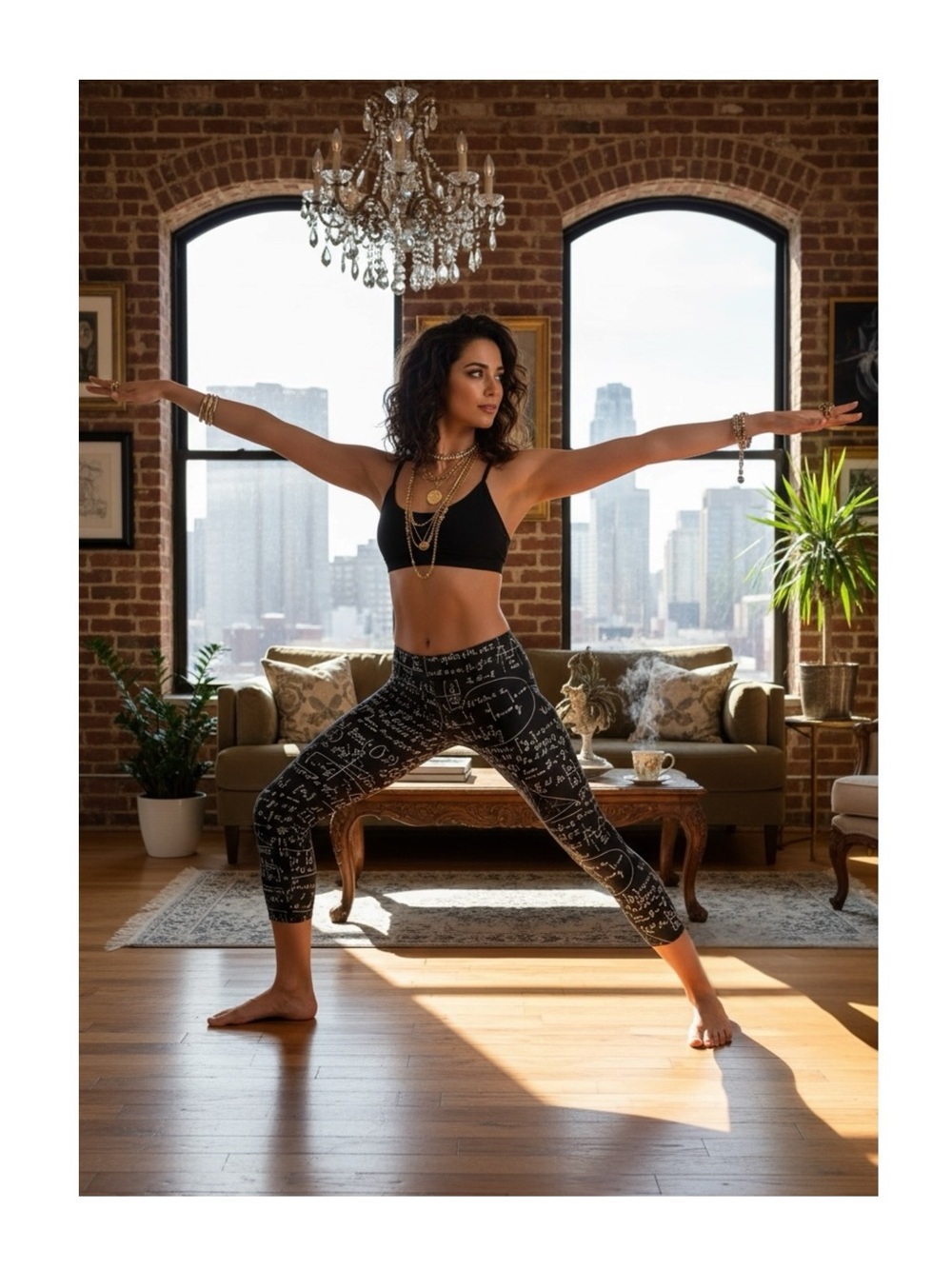 HTF: Zara Terez ⌗ Hi Shine Leggings ⌗ Black White Math Print ⌗ XXS XS S M ⌗ Fun